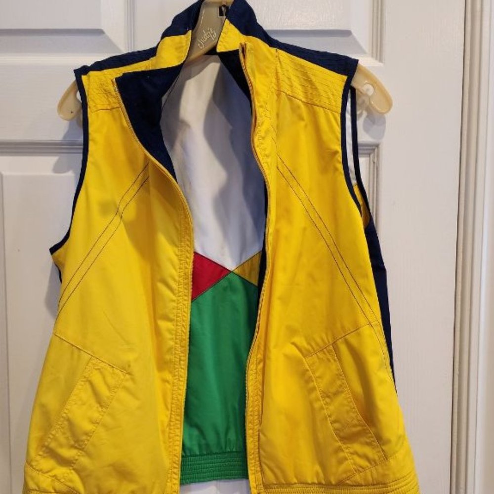 RALPH LAUREN NAUTICAL REVERSIBLE VEST SIZE MEDIUM